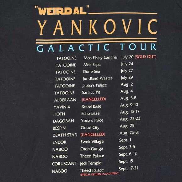 Vintage Weird Al Yankovic The Saga Begins Star Wars T-Shirt - L - Picture 4 of 5